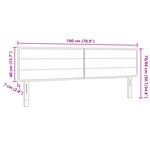 vidaXL Tête de Lit Design Lignes Taupe 90 cm Tissu
