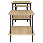 vidaXL Meuble TV Chêne sonoma 157x35x52 cm bois d'ingénierie