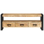 vidaXL Meuble TV 120x30x45 cm Bois massif de manguier