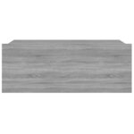 vidaXL Table de chevet flottante Sonoma gris 40x30x15 cm