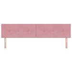 Headboard LED vidaXL Tête de lit capitonnée Rose 100 cm Velours