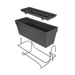 Loft Urban Balconnière Allin1 50 - Noir - 49 x 27 x 21 cm - 100  recyclé