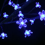 vidaXL Sapin de Noël 600 LED bleues Cerisier en fleurs 300 cm