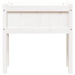 vidaXL Jardinières 2 Pièces avec pieds blanc bois de pin massif