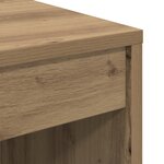 vidaXL Bureau avec rangement Chêne artisanal Bois d'ingénierie