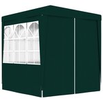 vidaXL Tente de réception avec parois latérales 2x2 m Vert 90 g/m²
