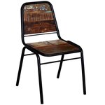 vidaXL Chaises à manger lot de 6 bois de récupération solide