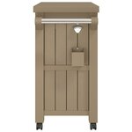 vidaXL Chariot de service 3 en 1 marron clair polypropylène