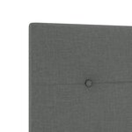 Tête de lit capitonnée gris foncé 80 cm en tissu
