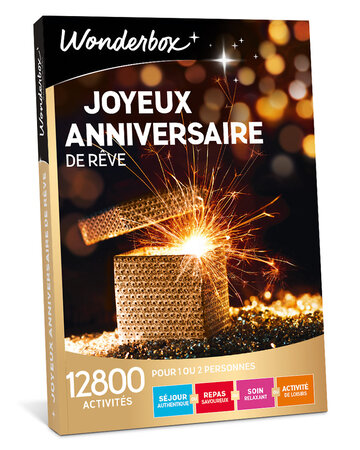 Coffret cadeau - WONDERBOX - Joyeux anniversaire de rêve