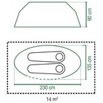 TENTE 2 PERSONNES COLEMAN GALIANO 2 BLEUE - imperméable 2000mm - 1 chambre - ultra compacte et legere - toile anti-uv - idéal festiv