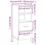 vidaXL Buffet Chêne sonoma 34 5x34x90 cm Bois d'ingénierie
