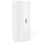 vidaXL Ensemble de meubles TV 5 Pièces Blanc brillant Bois d'ingénierie