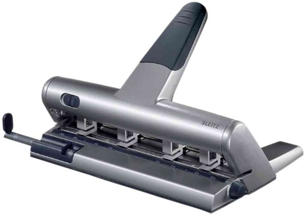 perforateur polyvalent AKTO 4 trous 32 feuilles gris clair et gris foncé LEITZ