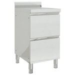 vidaXL Armoire de cuisine commerciale avec 2 tiroirs Acier inoxydable