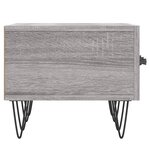 vidaXL Meuble TV sonoma gris 150x36x30 cm bois d'ingénierie