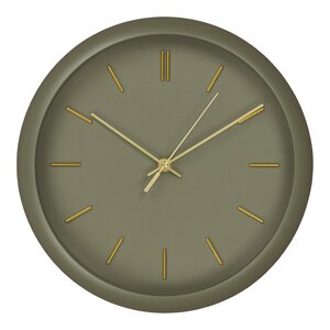 Horloge murale Rossano verte mouvement silencieux Ø 30 cm