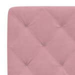 vidaXL Lit avec matelas rose 120x200 cm velours