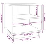 vidaXL Table de chevet 40x34x40 cm Bois de pin solide