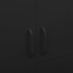vidaXL Garde-robe Noir 90x50x180 cm Acier