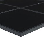 vidaXL Ensemble à manger de jardin coussins 5Pièces noir résine tressée
