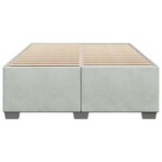 vidaXL Cadre de lit Gris clair 140x190 cm Velours