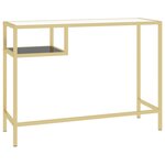 Bureau table poste de travail meuble d'ordinateur informatique étude d'ordinateur Transparent 100 x 36 x 74 cm Verre trempé transparent 02_0023766