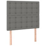 vidaXL Cadre de lit avec tête de lit Gris foncé 80x200 cm Tissu