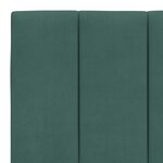 vidaXL Coussin de tête de lit vert foncé 160 cm velours