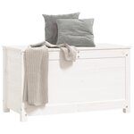 vidaXL Boîte de rangement Blanc 80x40x45 5 cm Bois massif de pin