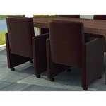 vidaXL Chaises à manger lot de 2 marron similicuir