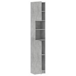 vidaXL Armoire de salle de bain Gris béton 32x25 5x190 cm Aggloméré