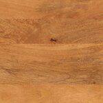 vidaXL Table basse marron et noir 80x54x40 cm bois de massif manguier