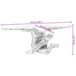 vidaXL Sculpture Argent 91 5x32x33 cm Homme Pensant en Aluminium