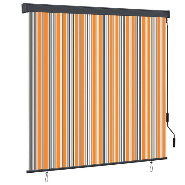 vidaXL Store roulant d'extérieur 170x250 cm Jaune et bleu