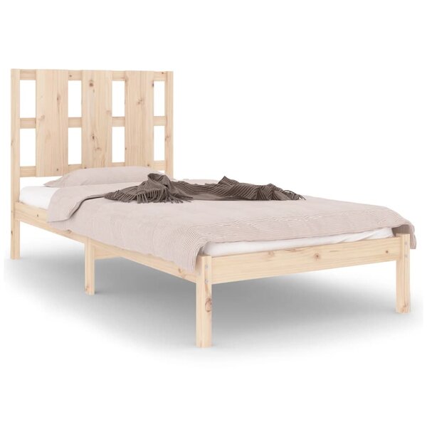 vidaXL Cadre de lit sans matelas 90x190 cm bois massif