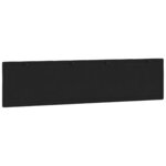 vidaXL Coussin de tête de lit noir 200 cm velours