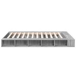 vidaXL Cadre de lit sonoma gris 160x200 cm bois d'ingénierie