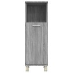vidaXL Armoire de bain Sonoma gris 30x30x95 cm Bois d'ingénierie