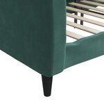 vidaXL Lit de repos sans matelas vert foncé 90x200 cm velours