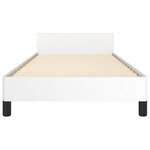 vidaXL Cadre de lit avec tête de lit sans matelas blanc 80x200 cm
