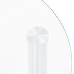 vidaXL Table 2 niveaux Transparent et noir 38x38x50 cm Verre trempé