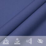 vidaXL Voile de parasol tissu oxford carré 4 5x4 5 m bleu
