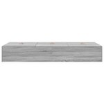 Lit de rangement vidaXL Gris Sonoma 90x200 cm