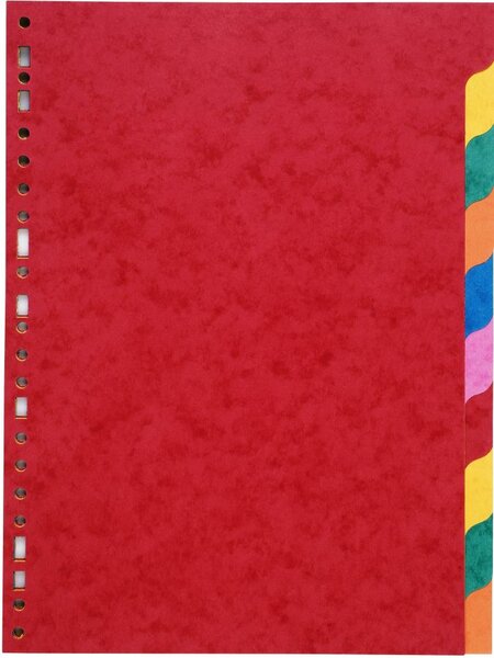 Jeu de 10 intercalaires format A4 Carte Lustrée COUTAL