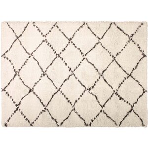 Tapis en polypropylène beige casablanca 170 x 120 cm