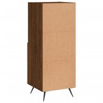 vidaXL Buffet Chêne marron 34 5x34x90 cm Bois d'ingénierie
