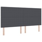 Tête de lit vidaXL Design simple Gris foncé 200 cm en tissu velours côtelé