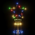 vidaXL Arbre de Noël cône 1134 LED Colorées 230x800 cm