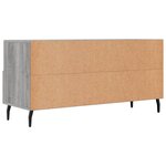 vidaXL Meuble TV sonoma gris 102x36x50 cm bois d'ingénierie